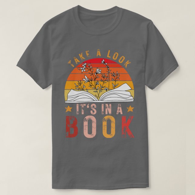 Camiseta Echa un vistazo a su libro 12 (Diseño del anverso)