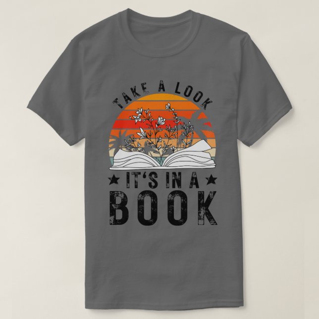 Camiseta Echa un vistazo a su libro 14 (Diseño del anverso)