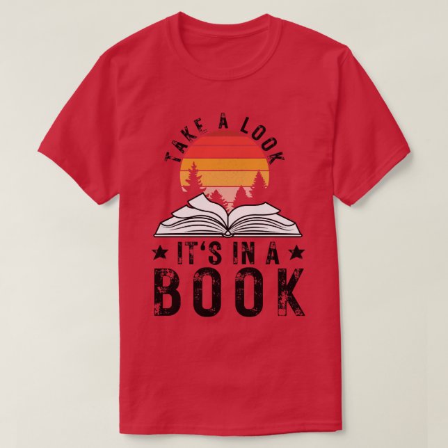 Camiseta Echa un vistazo a su libro 6 (Diseño del anverso)