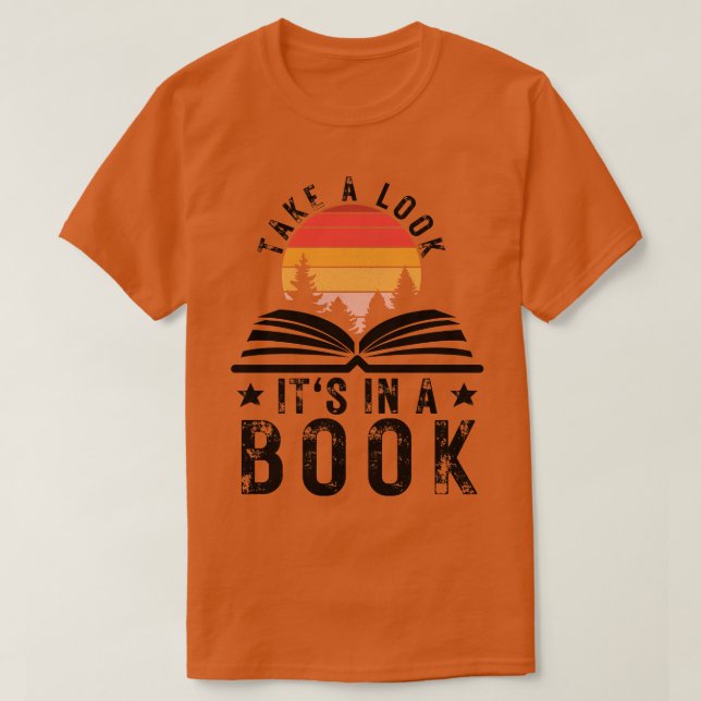Camiseta Echa un vistazo a su libro 8 (Diseño del anverso)