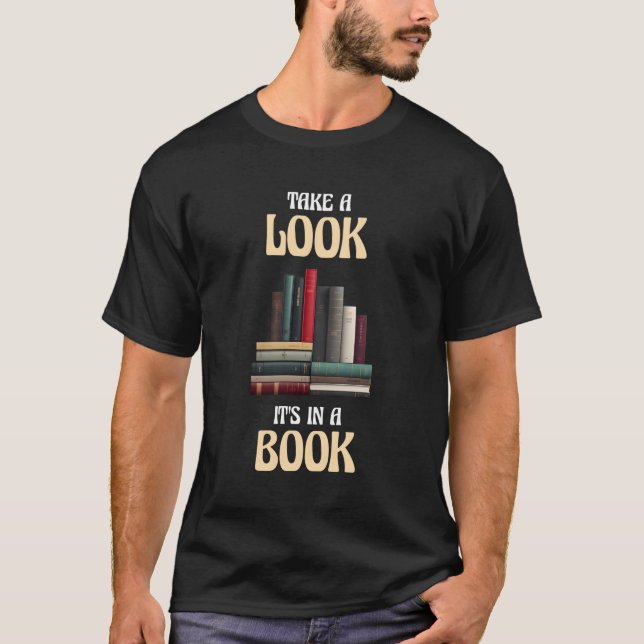 Camiseta Echa Un Vistazo A Un Libro (Anverso)