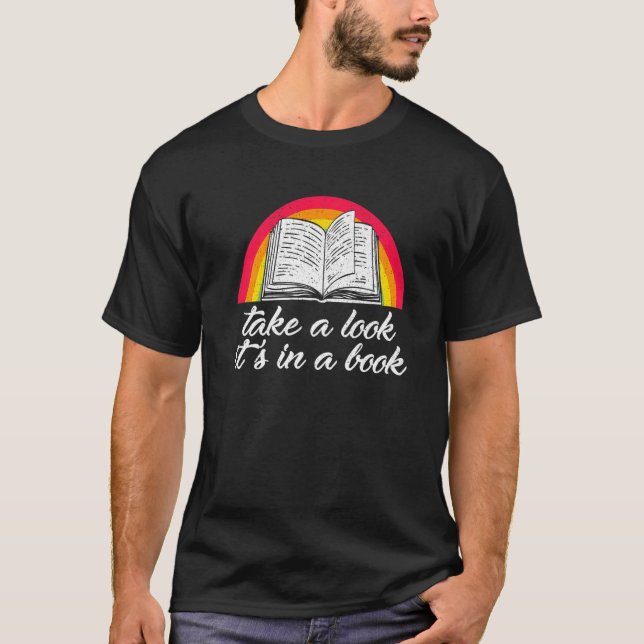 Camiseta Echa un vistazo a un libro (Anverso)