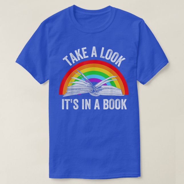 Camiseta Echa Un Vistazo A Un Libro Leyendo El Barco Arcoir (Diseño del anverso)