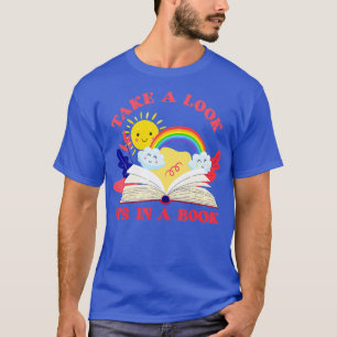 Camiseta Echa Un Vistazo A Un Libro Nubes Arcoiris 1