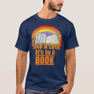 Camiseta Echa un vistazo al amor de un libro retro