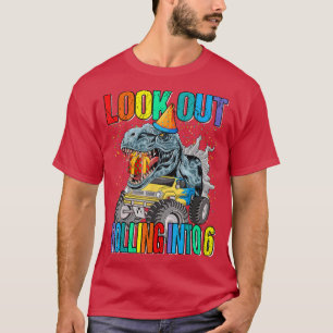 Camiseta Echa Un Vistazo Al Dinosaurio De Camión De 6 Monst