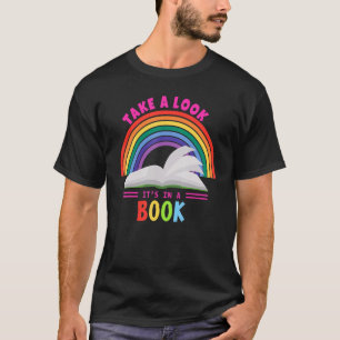 Camiseta Echa un vistazo al libro Rainbow Reading Bookwo