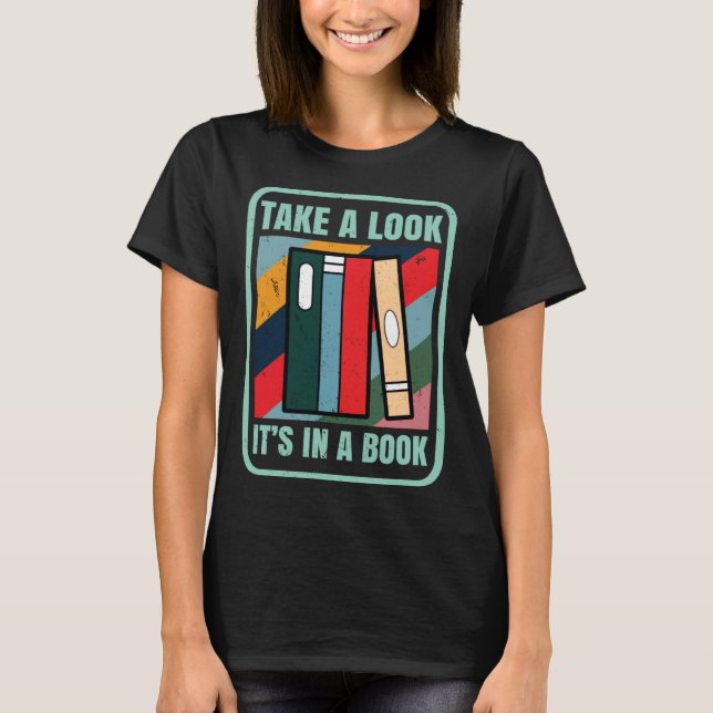 Camiseta Echa Un Vistazo En Un Libro Leyendo Bookworm 1 (Anverso)