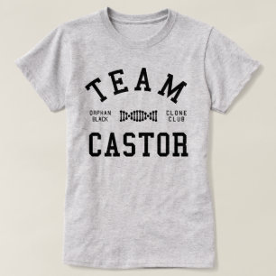 Camiseta Echador negro huérfano del equipo