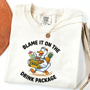 Camiseta Échale la culpa al paquete de bebidas Pato diverti