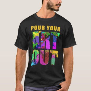 Camiseta echar a tu artista de pintura
