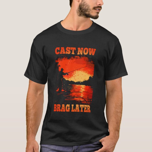 Camiseta Echar Ahora Presumir Más Tarde (Anverso)