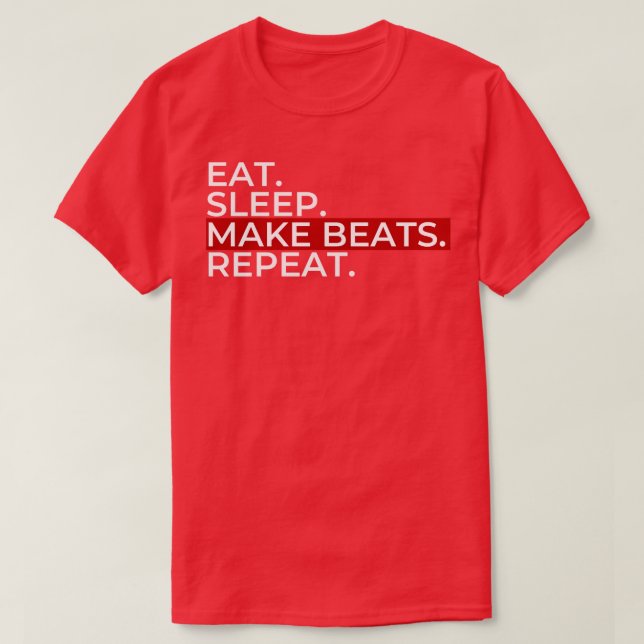 Camiseta Echar Sleep Make Beats (Diseño del anverso)