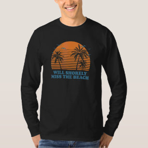 Camiseta Echará Mucho de Menos La Playa Viaje de Verano Tro