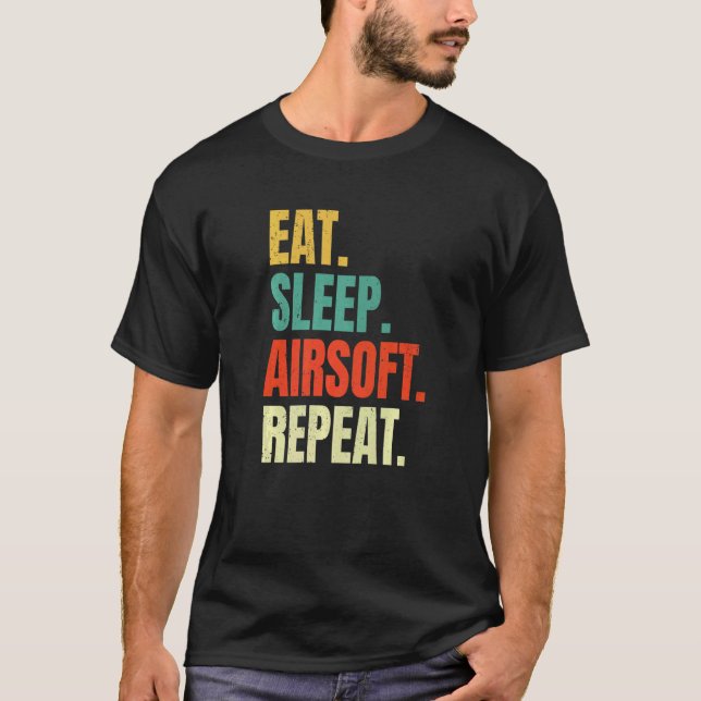 Camiseta Eche Sleep Airsoft Repetir Aire Suave Deportes Ret (Anverso)