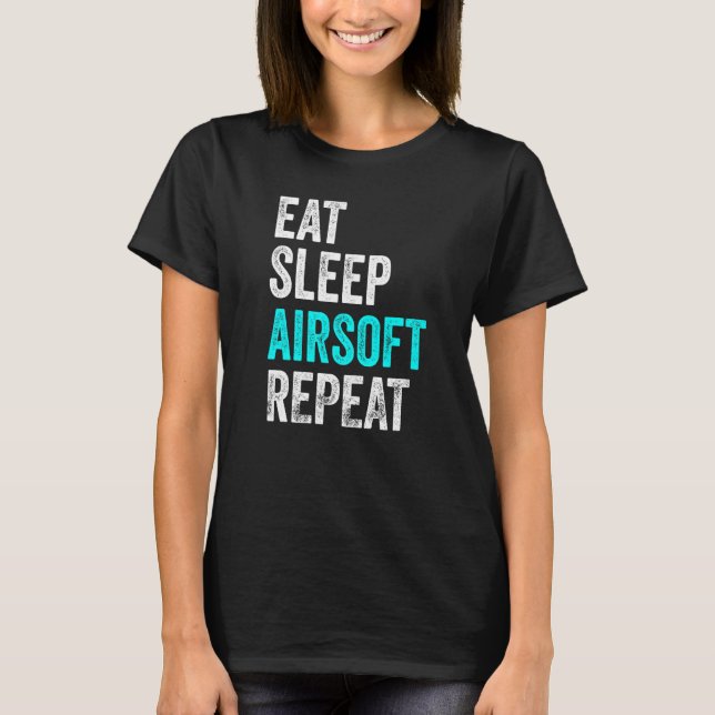 Camiseta Eche Sleep Airsoft Repetir Airsoft (Anverso)