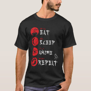 Camiseta Eche Sleep Anime Repetir Ga Japonesa Anime Otaku
