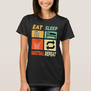 Camiseta Eche Sleep Basketball Repetir deportes de balonces