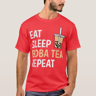 Camiseta Eche Sleep Boba Tea Repetir Té de burbuja