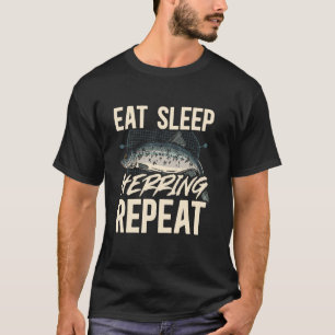 Camiseta Eche Sleep Herring Repetir la pesca de sardinas de