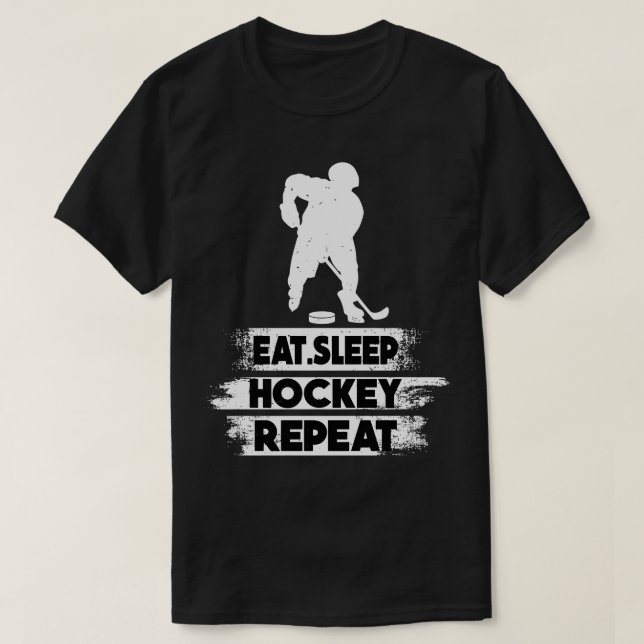 Camiseta Eche Sleep Ice Hockey Repetir 3 (Diseño del anverso)