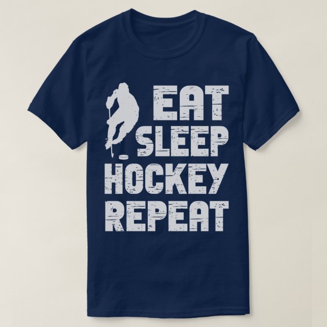Camiseta Eche Sleep Ice Hockey Repetir 7 (Diseño del anverso)