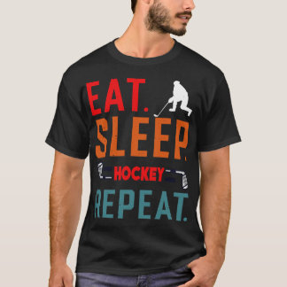 Camiseta Eche Sleep Ice Hockey Sobre Hielo Repetido 9