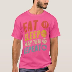 Camiseta Eche Sleep Muay Thai Repeat Muay Thai