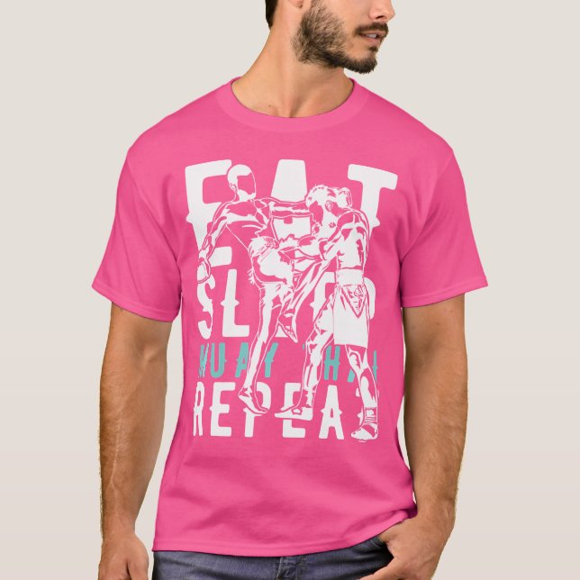 Camiseta Eche Sleep Muay Thai Repeat Muay Thai (Anverso)