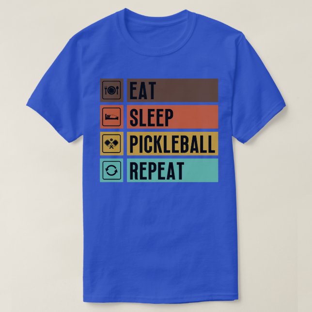 Camiseta Eche Sleep Pickleball Repetir 4 (Diseño del anverso)