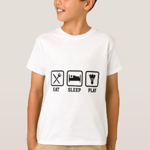 Camiseta Eche Sleep Play Badminton Player Shuttle Sports Sm