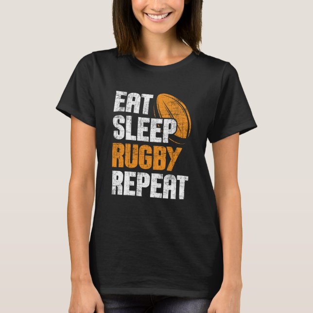 Camiseta Eche Sueño Rugby Repetir Rugby Jugador Entrenador  (Anverso)