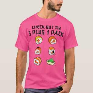 Camiseta Eche un vistazo a mi paquete de seis paquetes 5+1 