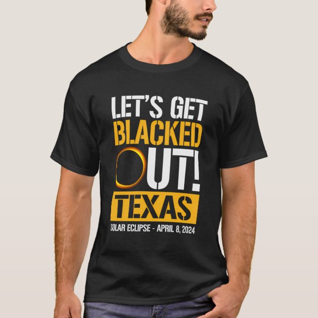 Camiseta Echémonos Del Eclipse Solar De Texas El 8 De Abril (Anverso)