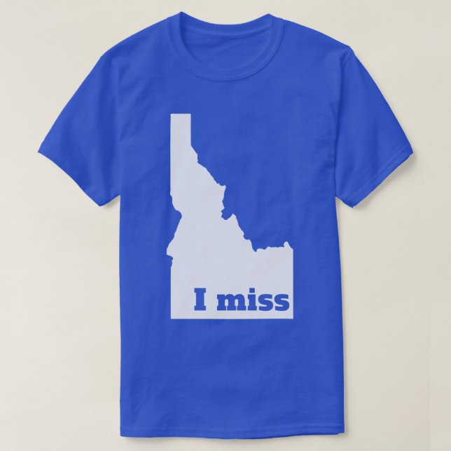 Camiseta Echo de menos a Idaho Mi estado natal de Trinidad (Diseño del anverso)