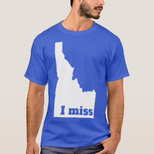 Camiseta Echo de menos a Idaho Mi estado natal de Trinidad