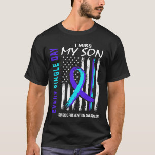 Camiseta Echo de menos a mi hijo para prevenir el suicidio 