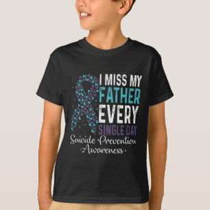 Camiseta Echo de menos a mi padre todos los días en la prev