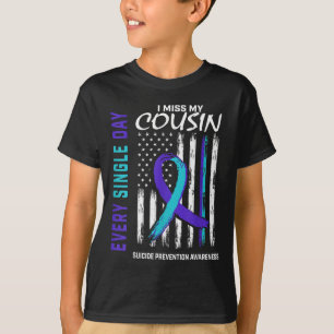 Camiseta Echo de menos a mi primo Amer por la prevención de