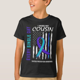 Camiseta Echo de menos a mi primo Amer por la prevención de