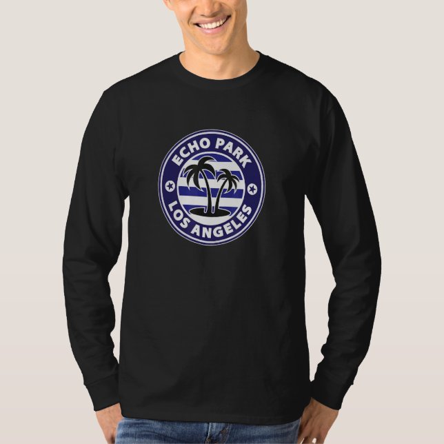 Camiseta Echo Park Los Angeles California Retro Surf Holida (Anverso)