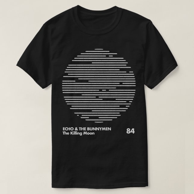 Camiseta Echo The Bunnymen Minimal Graphic Design Tributo (Diseño del anverso)