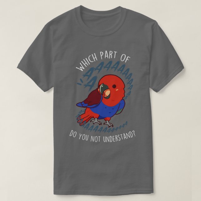 Camiseta Eclectus Parrot Aaaa (Diseño del anverso)