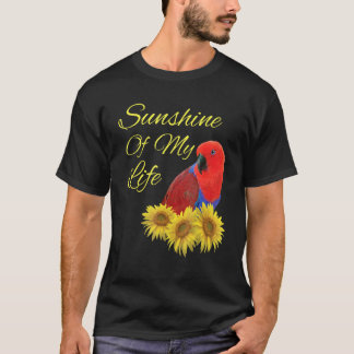 Camiseta Eclectus Parrot Femenino Sunshine Sunflower