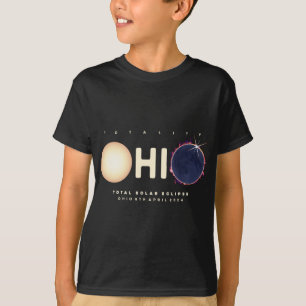 Camiseta Eclipse 2024 Ohio Total Eclipse Astronomy Graphic