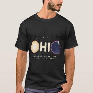 Camiseta Eclipse 2024 Ohio Total Eclipse Astronomy Graphic