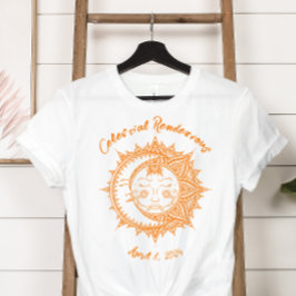 Camiseta Eclipse de Encuentro Celestial Personalizado