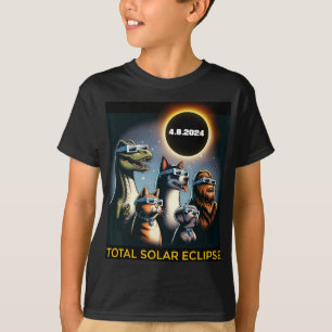 Camiseta Eclipse Eclipse De Pie Grande De Perro Eclipse Sol