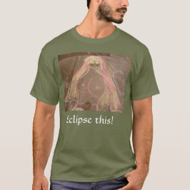 Camiseta ¡Eclipse esto! Diosa hippie dibujando en tiza