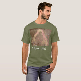 Camiseta ¡Eclipse esto! Diosa hippie dibujando en tiza